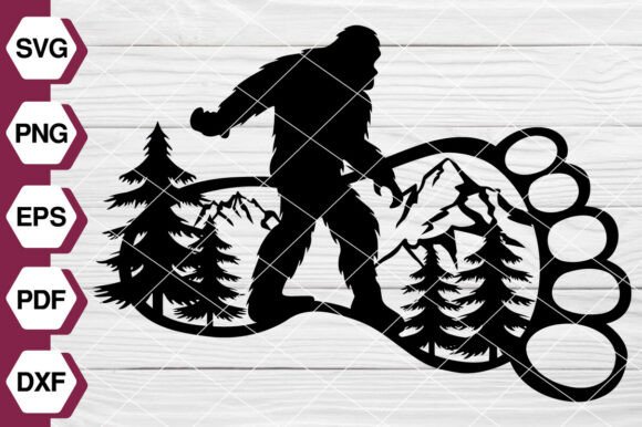 Bigfoot in Forest Scene SVG EP631 Review