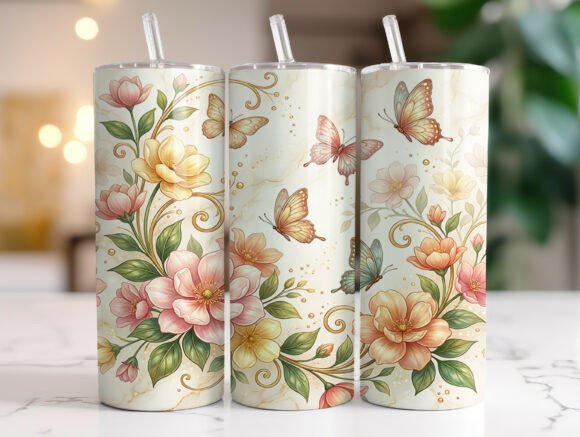 Butterfly Floral 20oz Tumbler Wrap: A Designer's Review