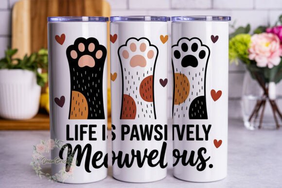 Cat Paw Love 20oz Tumbler Wrap: A Designer's Review