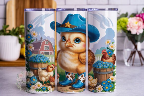 Cute Chick Cowboy 20oz Tumbler Wrap Review