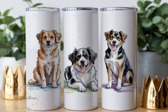 Dog Breeds Watercolor 20oz Tumbler Wrap Review