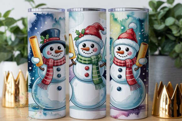 Festive Snowmen Winter 20oz Tumbler Wrap Review