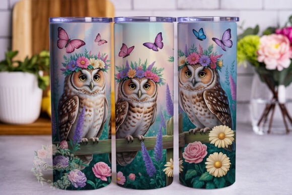 Floral Owl Friends 20oz Tumbler Wrap Review