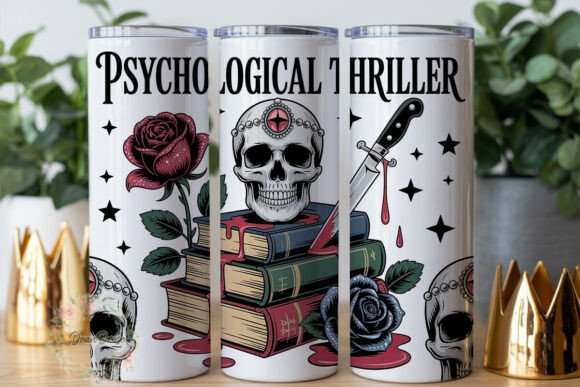Gothic Skull Thriller 20oz Tumbler Wrap