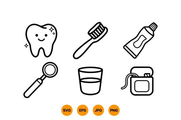Kid Friendly Dental Icons SVG: A Designer's Review