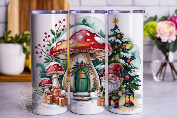 Mushroom Gnome Winter Wonderland Tumbler Review