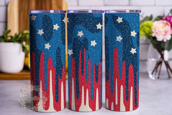 Patriotic Glitter Drip 20oz Tumbler Wrap Review