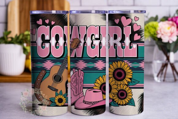 Pink Cowgirl Western 20oz Tumbler Wrap Review