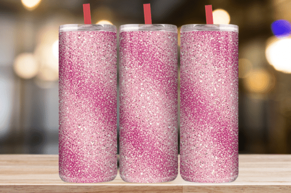 Pink Glitter Diagonal Stripe Tumbler: A Designer's Review