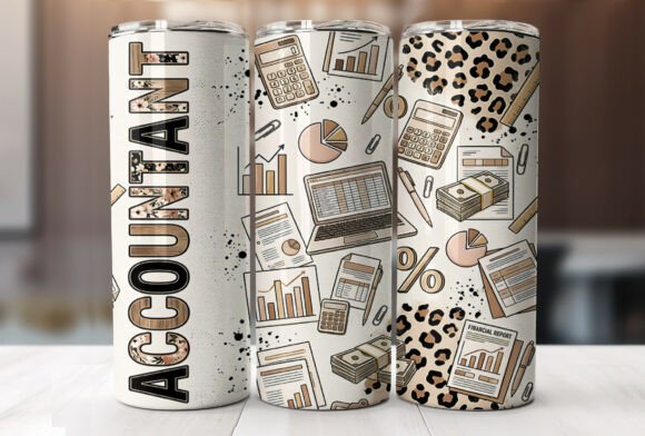 Review: Accountant 20 Oz Skinny Tumbler Wrap Design