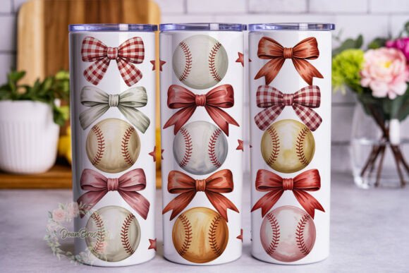 Review: Baseball Bows 20oz Tumbler Wrap Design