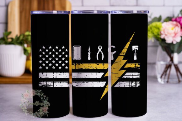Review: Distressed Black Flag Line 20oz Tumbler Design