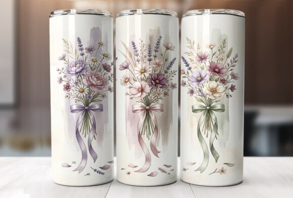 Review: Floral Bouquet 20oz Tumbler Wrap Design