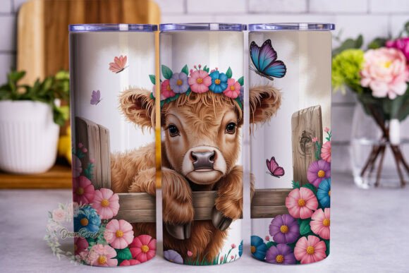 Review: Highland Calf Floral 20oz Tumbler Wrap Design