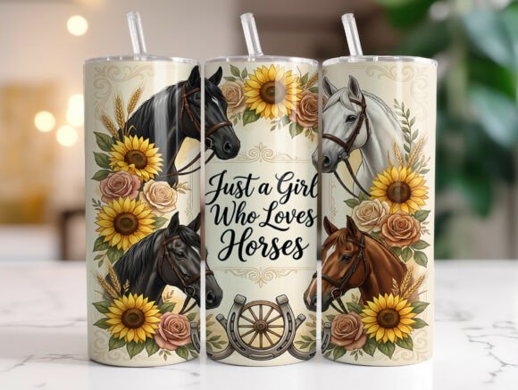 Review: Just a Girl Who Loves Horses Tumbler Design