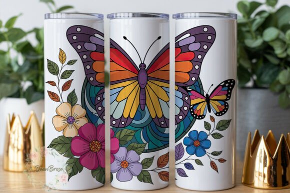 Review: Stained Glass Butterfly 20oz Tumbler Design