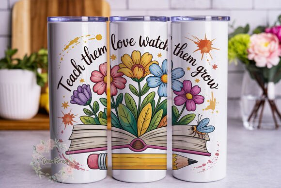 Review: Teacher Floral Book Design for 20oz Tumblers