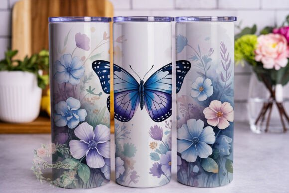 Review: Watercolor Butterfly Floral Tumbler Wrap for Crafters