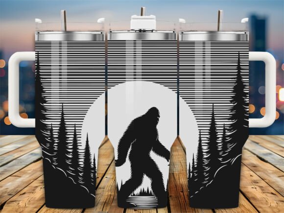 Sasquatch Forest Moon 40oz Tumbler Design Review