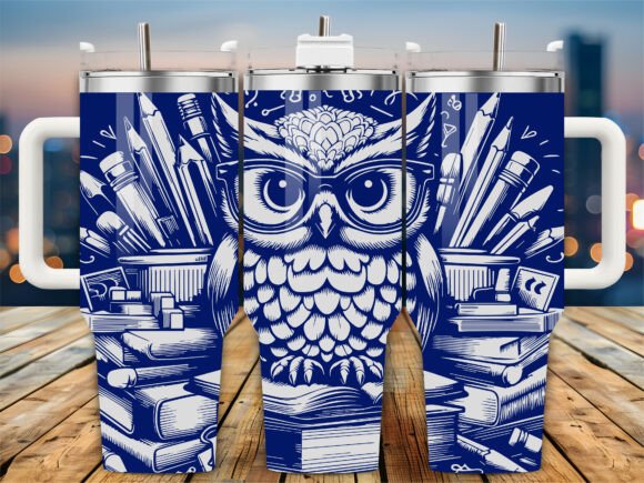 School Teacher Owl 40oz Tumbler: A Designer's Take