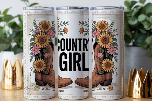 Sunflower Cowgirl Boots 20oz Tumbler Review
