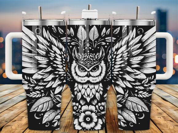 Winged Owl Engrave 40oz Tumbler: A Designer's Review